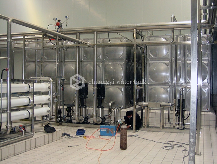 Ningxia wuzhong yili dairy project - Stainless steel water tank