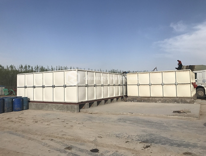 Fiberglass fire tank